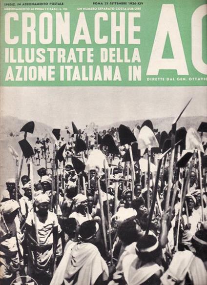 Cronache illustrate della azione italiana in ao - copertina