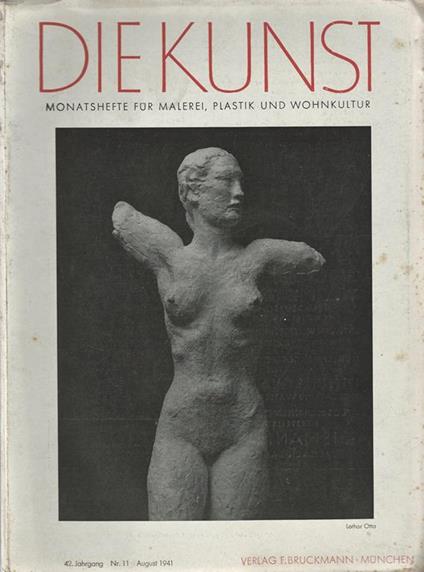 Die Kunst. Monatshefte fur Malerei, Plastik und Wohnkultur N. 11 - copertina