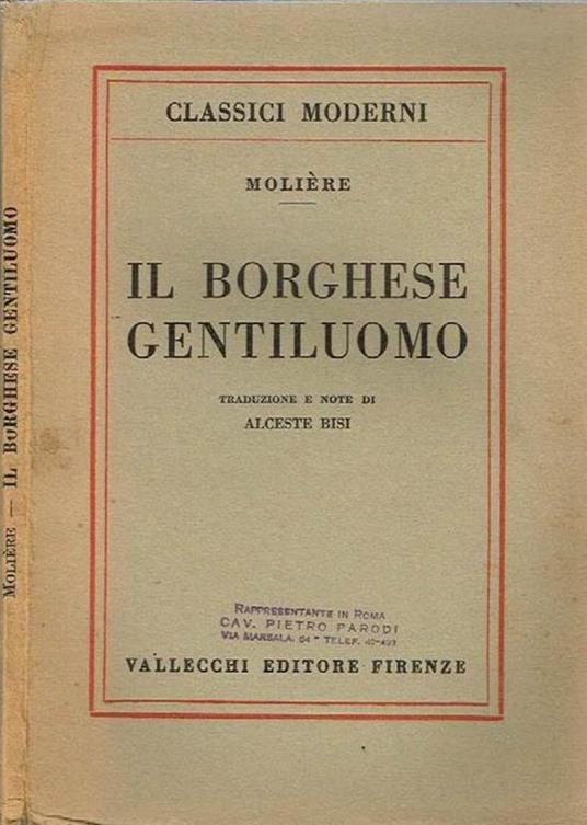 Il Borgese Gentiluomo - Molière - copertina