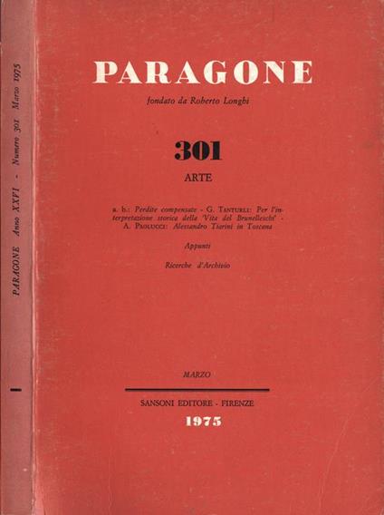 Paragone n. 301. Arte - copertina