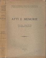 Atti e memorie. Nuova Serie. Volumi XIX-XX Anni MCMXXVI-MCMXXVII