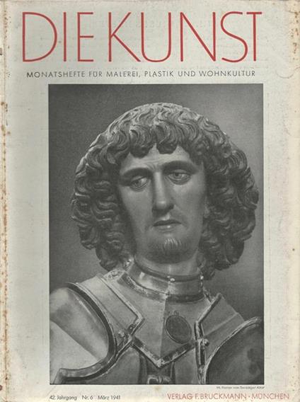 Die Kunst. Monatshefte fur Malerei, Plastik und Wohnkultur N. 6 - copertina