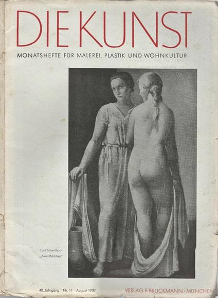 Die Kunst. Monatshefte fur Malerei, Plastik und Wohnkultur N. 11 - copertina
