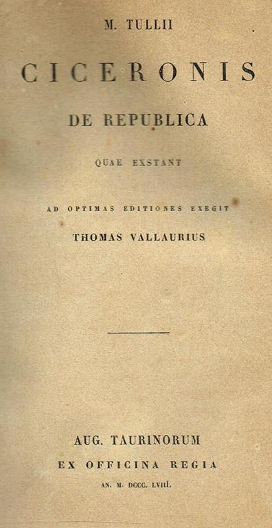 Opere Filosofiche - M. Tullio Cicerone - copertina