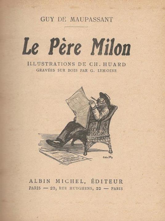 Le Pere Milon - Guy de Maupassant - copertina