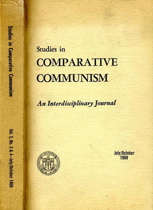 Studies in Comparative Communism. An interdisciplinary journal - copertina
