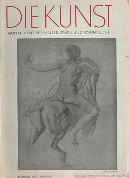 Die Kunst. Monatshefte fur Malerei, Plastik und Wohnkultur N. 4 - copertina