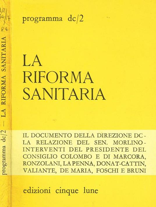 La riforma sanitaria - copertina