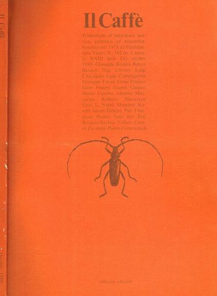 Il Caffé N.162 Anno XXIII - copertina