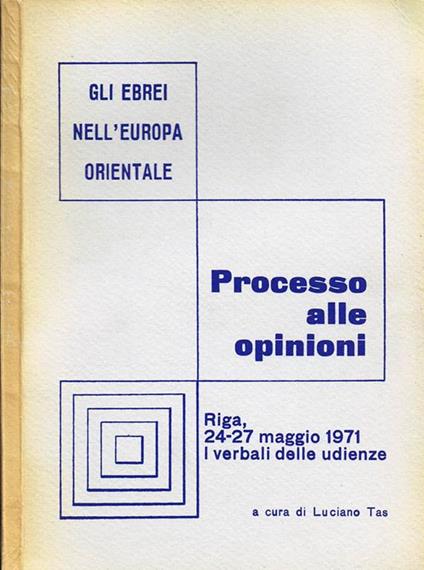 Processo alle Opinioni - copertina