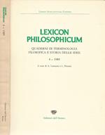 Lexicon Philosophicum Vol. 4. Quaderni di Terminologia Filosofica e Storia Delle Idee