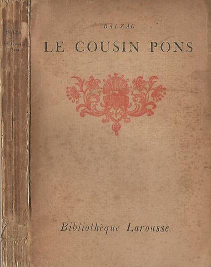 Le cousin Pons - Honoré de Balzac - copertina