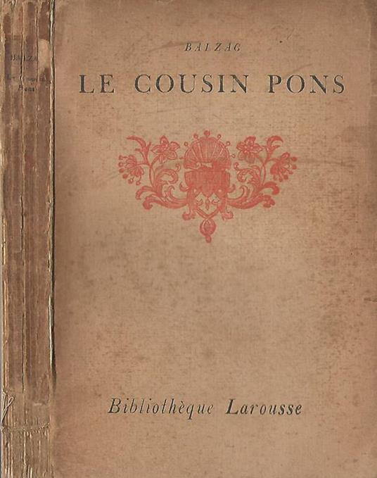 Le cousin Pons - Honoré de Balzac - copertina