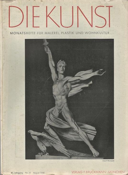 Die Kunst. Monatshefte fur Malerei, Plastik und Wohnkultur N. 11 - copertina