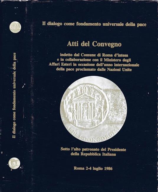 Il Dialogo come Fondamento Universale della Pace - copertina