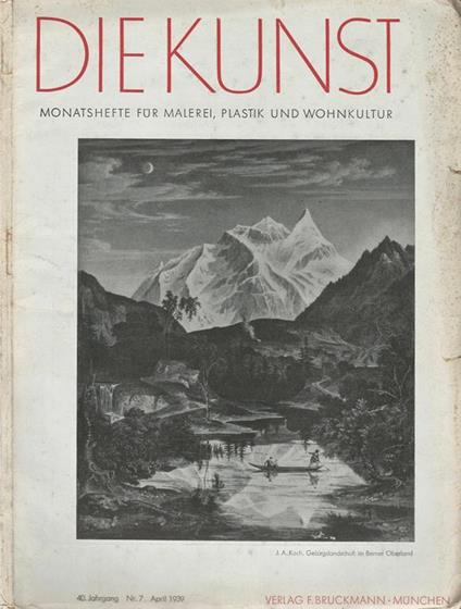Die Kunst. Monatshefte fur Malerei, Plastik und Wohnkultur N. 7 - copertina
