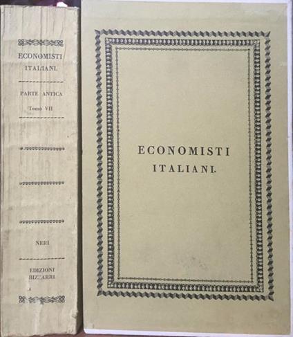 Scrittori classici italiani di Economia Politica. Parte Antica-Tomo VII - copertina