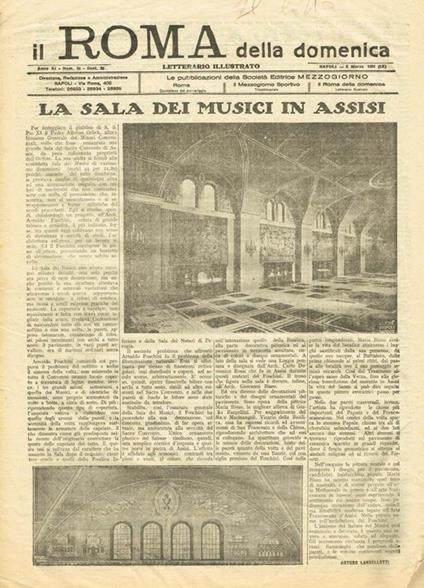 Il Roma della Domenica Anno XI N.10. Letterario Illustrato - copertina