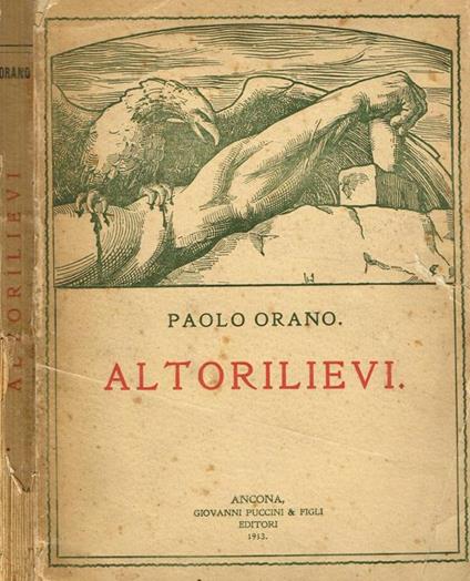 Altorilievi - Paolo Orano - copertina