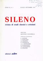 Sileno Anno Ii N.3. Rivista Di Studi Classici E Cristiani