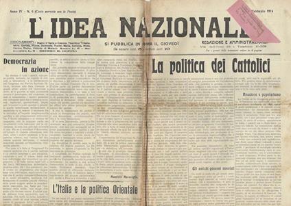 L' Idea Nazionale N. 6 - copertina