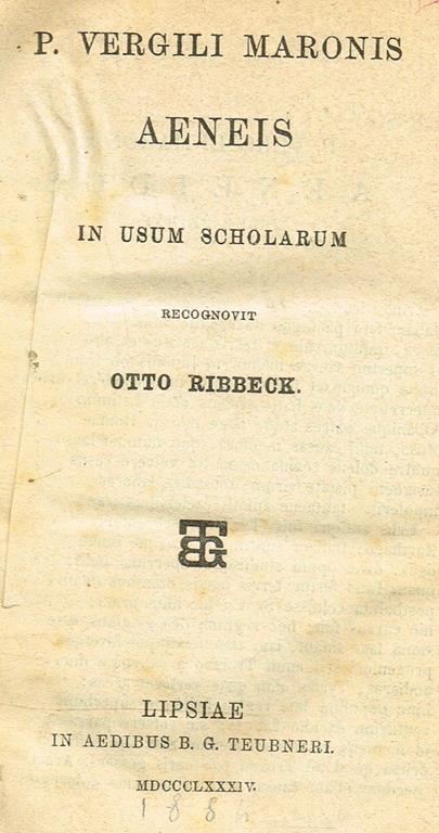 Aeneis. In Usum Scholarum - Publio Virgilio Marone - copertina