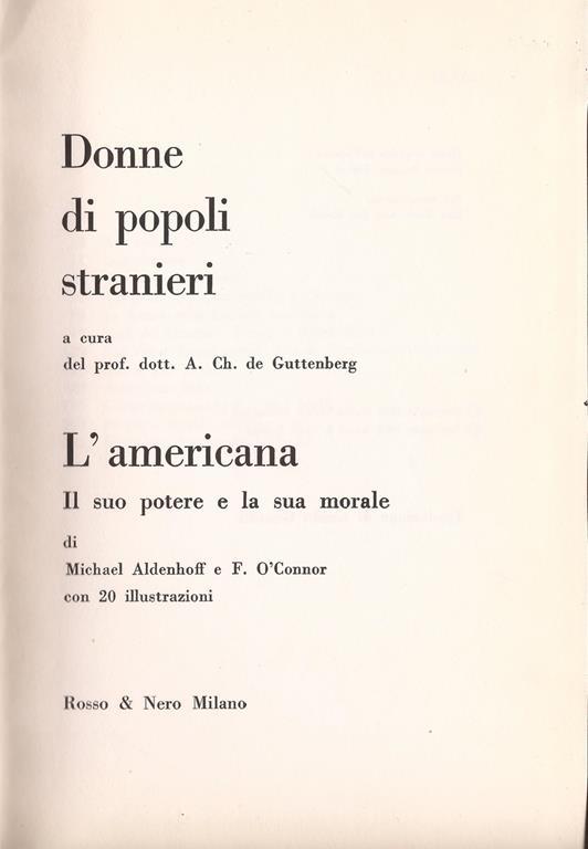L’americana. il suo potere e la sua morale - Michael Aldenhoff,Flannery òConnor - copertina