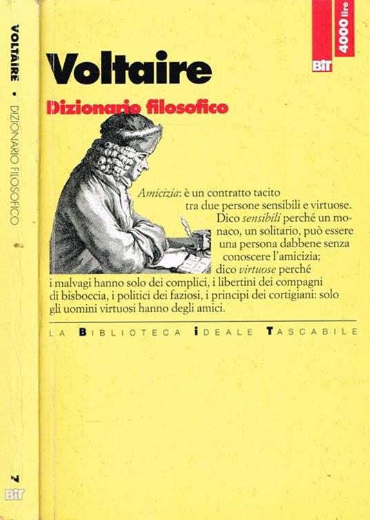 Dizionario Filosofico - Voltaire - copertina