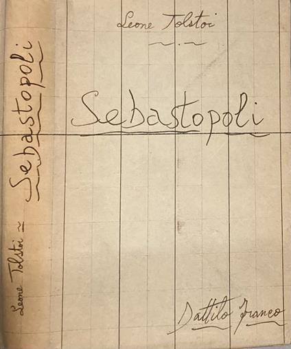 Sebastopoli - Lev Tolstoj - copertina