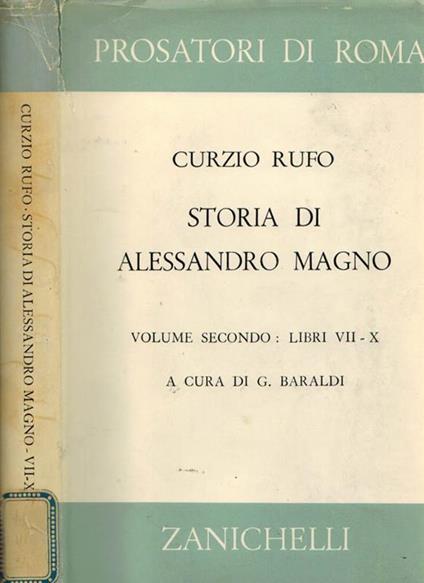 Curzio Rufo-Storia di Alessandro Magno - copertina