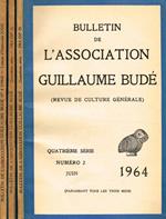 Bulletin De L'Association Guillaume Budè Serie Iv N. 2 3 4. Revue De Culture Generale