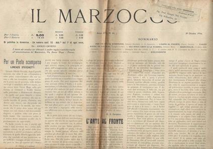 Il Marzocco N. 44 - copertina
