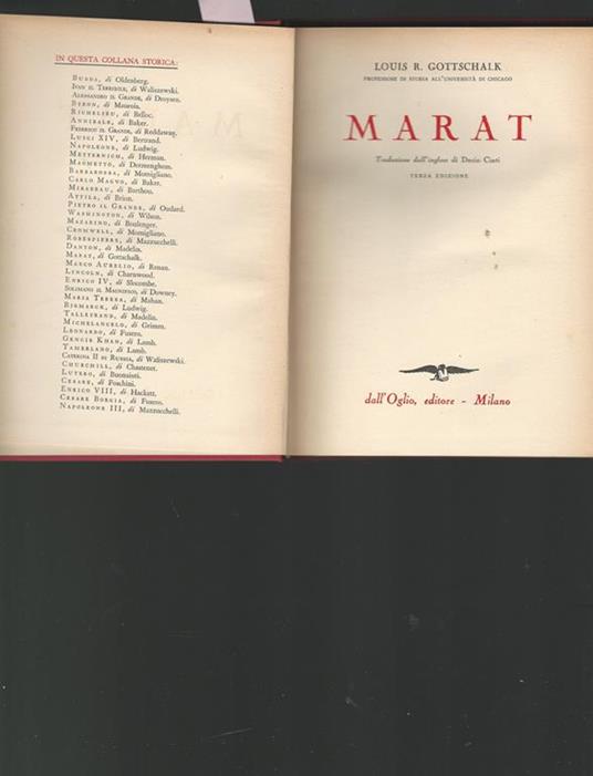 Marat - Louis R. Gottschalk - copertina