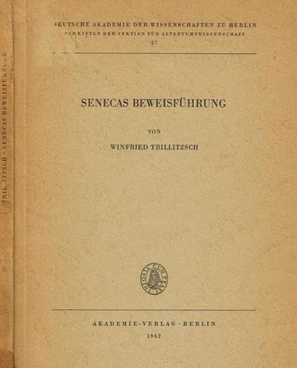 Senecas Beweisfuhrung - copertina