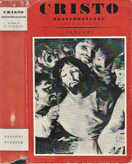 Cristo. Testimonianze - copertina