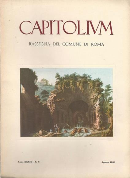 Capitolium. Rassegna del Comune di Roma - copertina