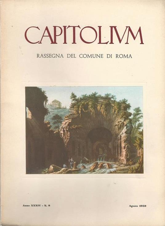 Capitolium. Rassegna del Comune di Roma - copertina