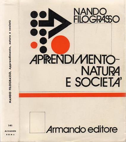 Apprendimento, natura e società - Nando Filograsso - copertina