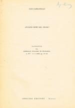 Apuleio Mori Nel 163-164?. Estratto Dal Giornale Italiano Di Filologia A.Xvi N.2 1963