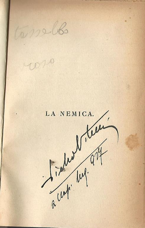 La nemica - Dario Niccodemi - copertina