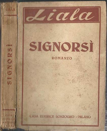 Signorsì - Liala - copertina