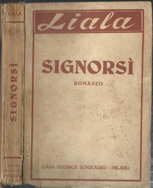 Signorsì - Liala - copertina