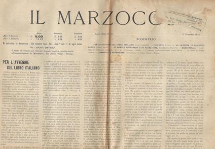 Il Marzocco N. 51 - copertina