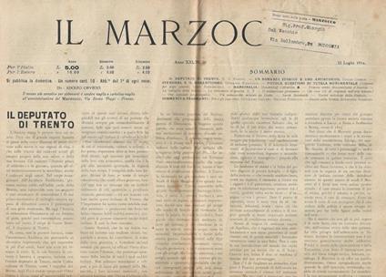 Il Marzocco N. 30 - copertina