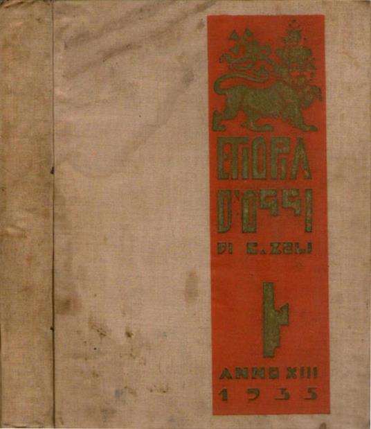 Etiopia d'oggi - Corrado Zoli - copertina