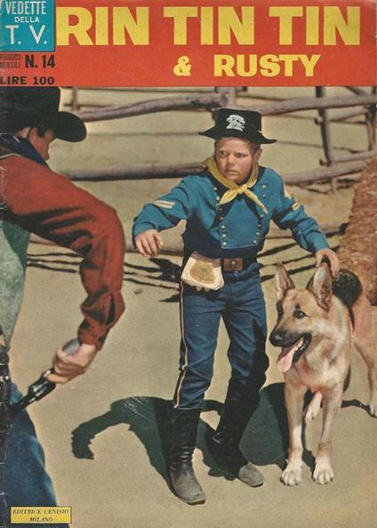 RinTin Tin & Rusty N. 14. Vedette della T. V. - Periodico Mensile - copertina