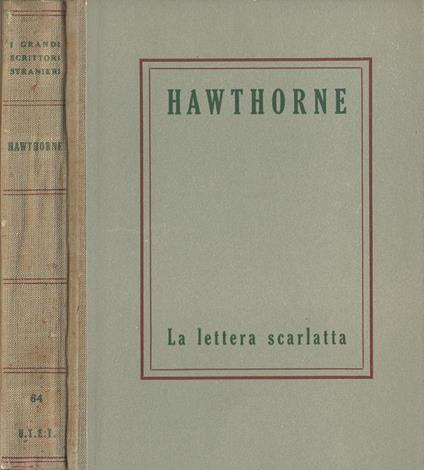 La Lettera Scarlatta - Nathaniel Hawthorne - copertina