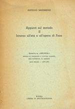 Appunti Sul Metodo Ii. Intorno All'Età E All'Opera Di Foca. Estratto Da Helikon Anni Xiii-Xiv 1973-1974