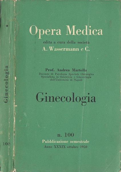 Opera Medica. Ginecologia - Andrea Martella - copertina