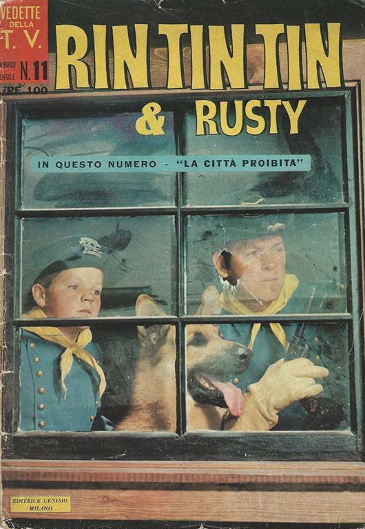 RinTin Tin & Rusty N. 11. Vedette della T. V Periodico Mensile - copertina